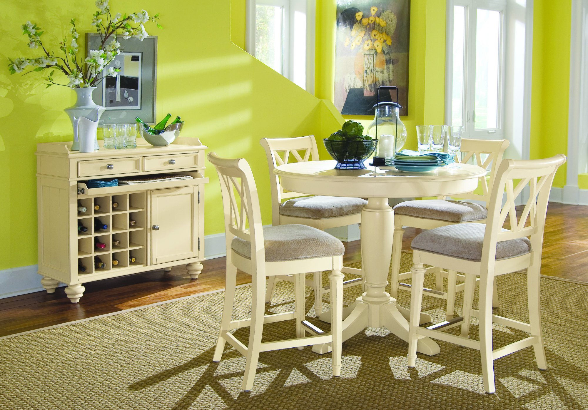 Camden Antique White Dining Room By American Drew Camden Antique White Dining