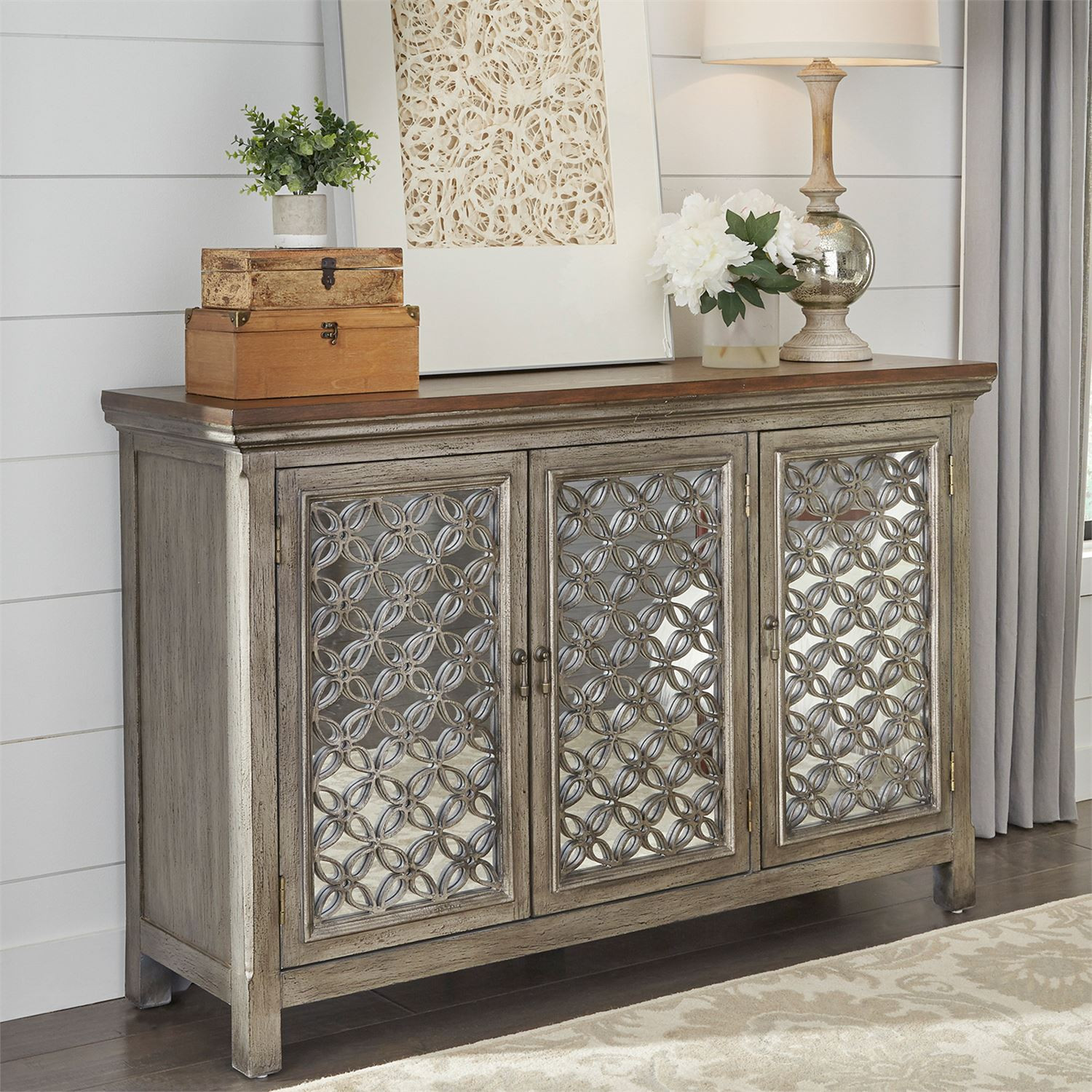Giada 3 door accent cabinet deals