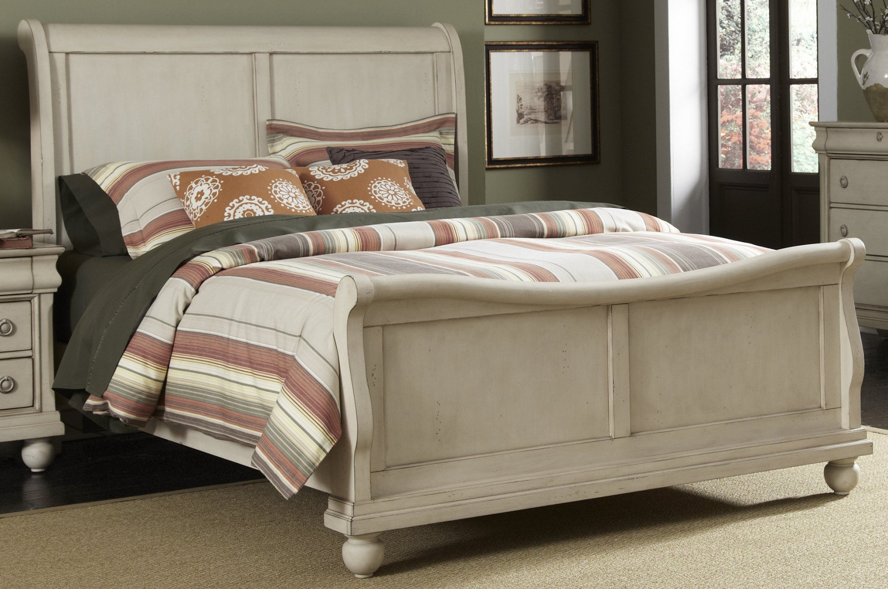 Liberty Rustic Traditions II King Sleigh Bed 689BR22H/F/90
