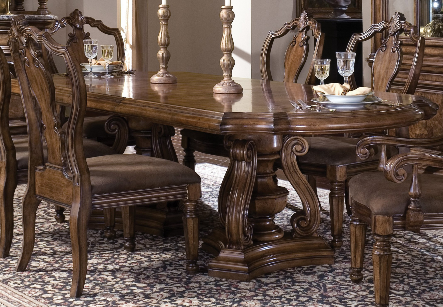Prdrs33 Pulaski Royale Dining Room Set Group 4529