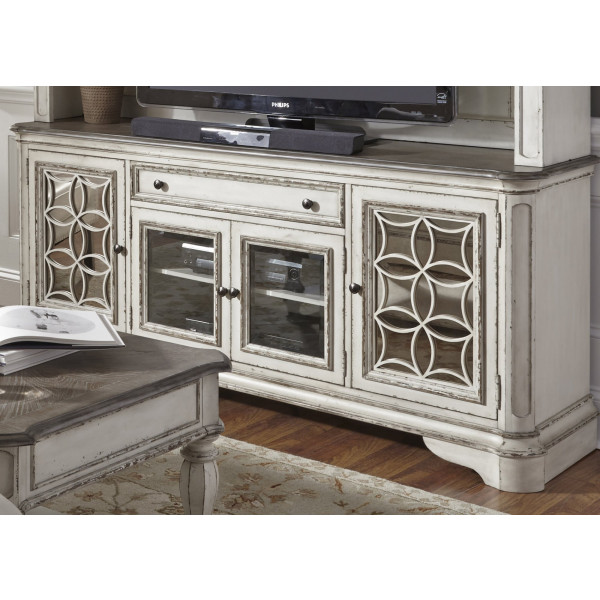 Magnolia manor tv discount stand with hutch