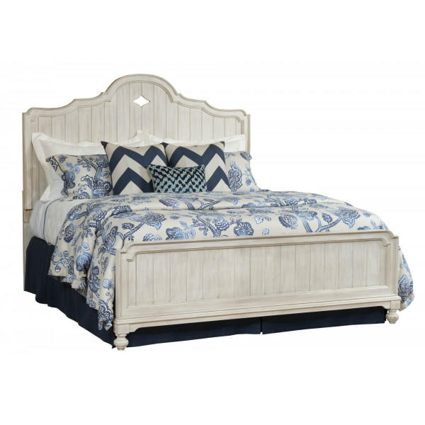King Laurel Panel Bed Litchfield Bedroom to Moderately