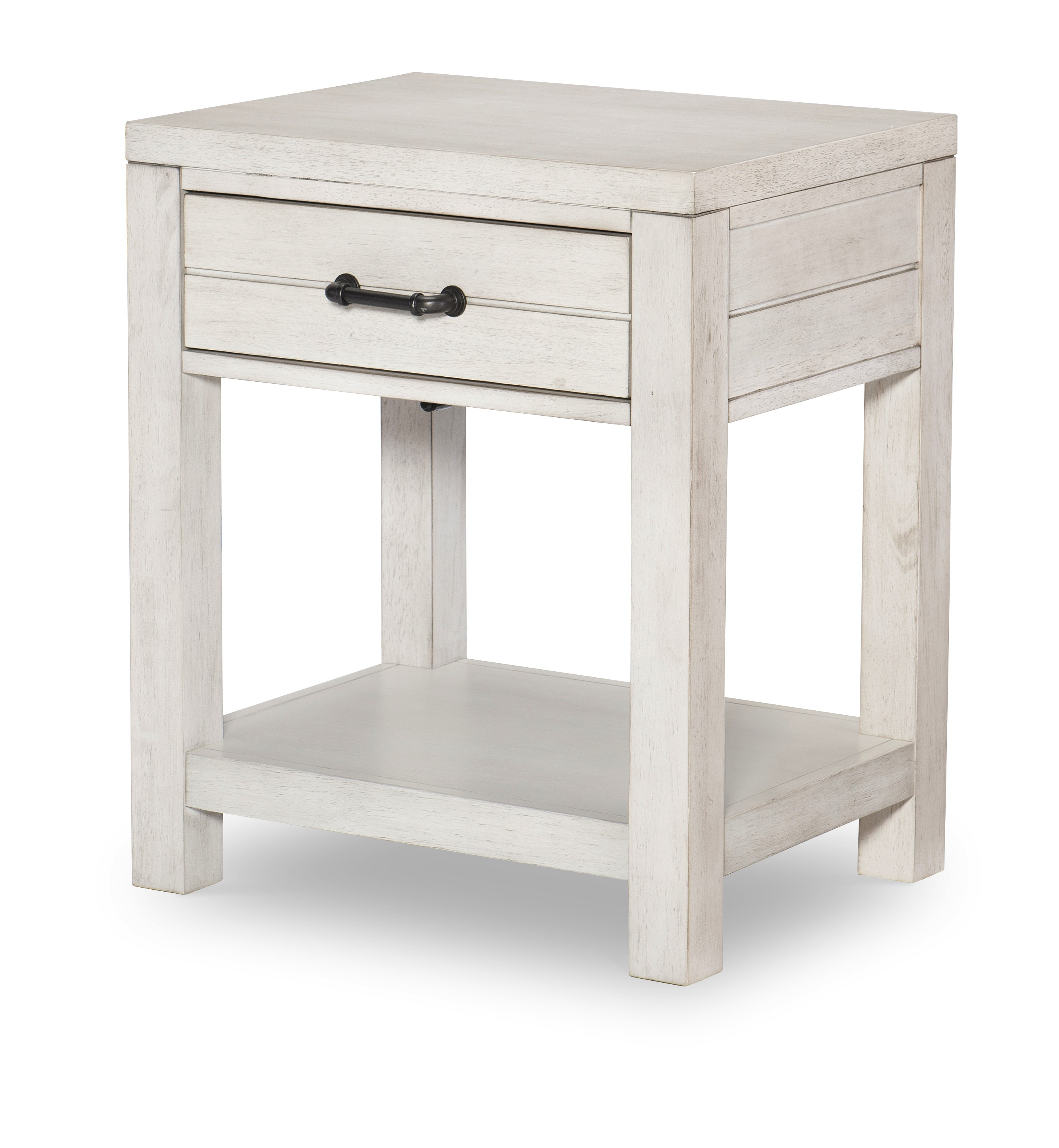 Open Night Stand (1 Drawer, Open Shelf, Motion Light & USB Kit)