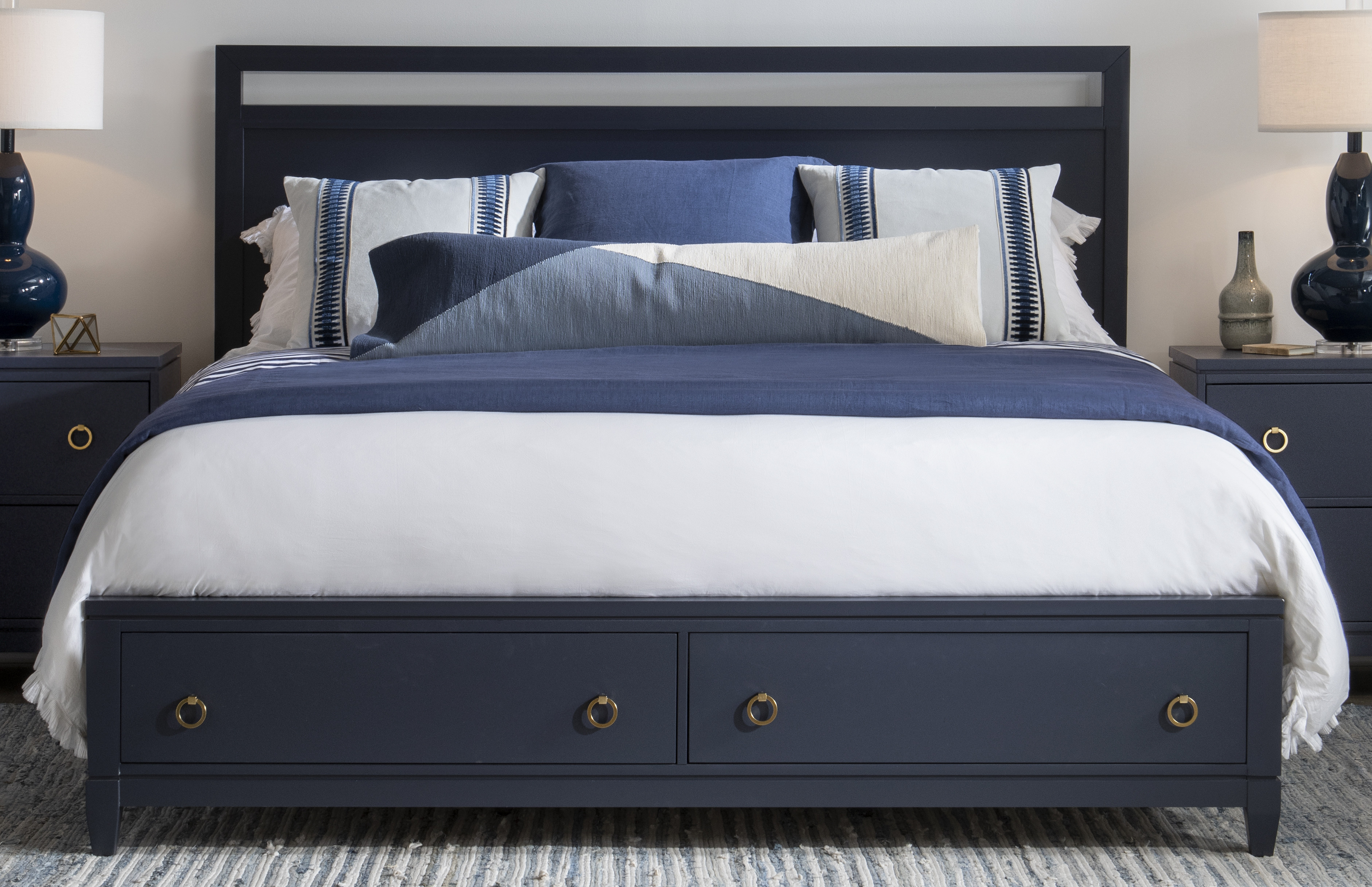 Cal King Panel Bed With Storage