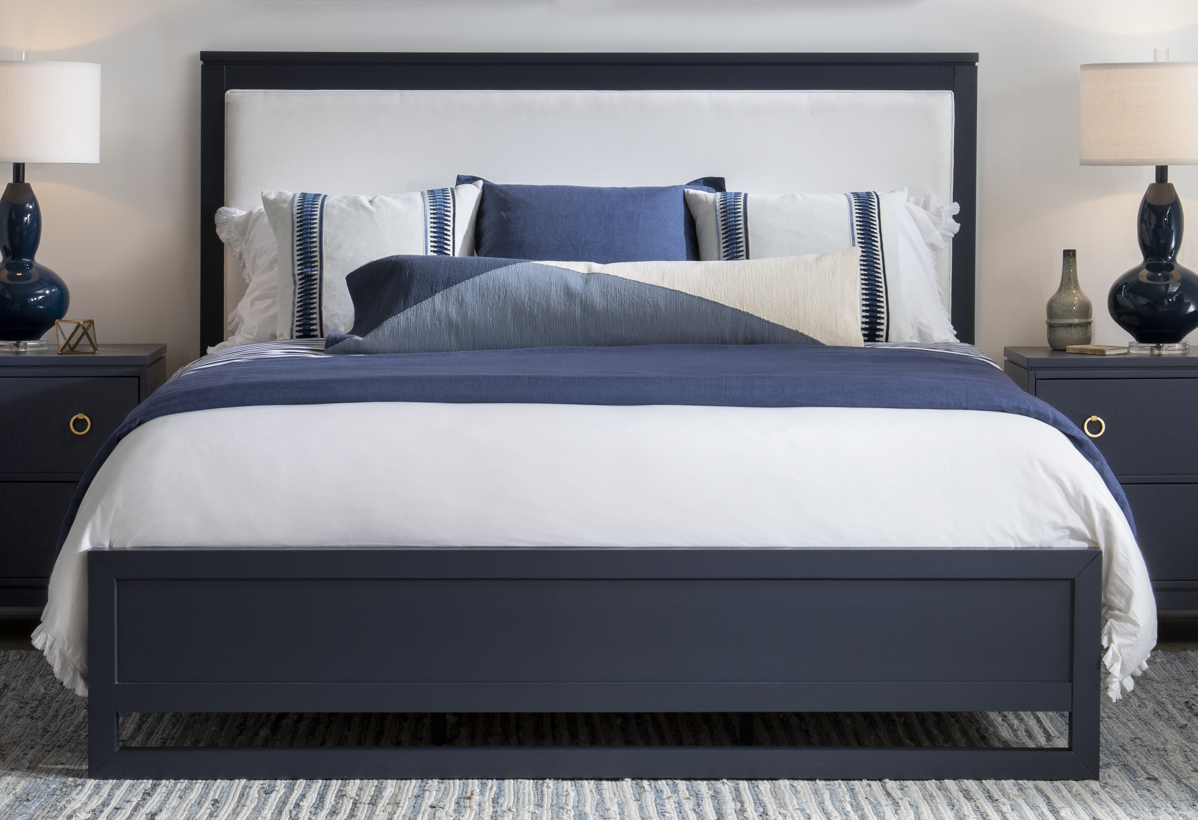 Cal King Upholstered Bed