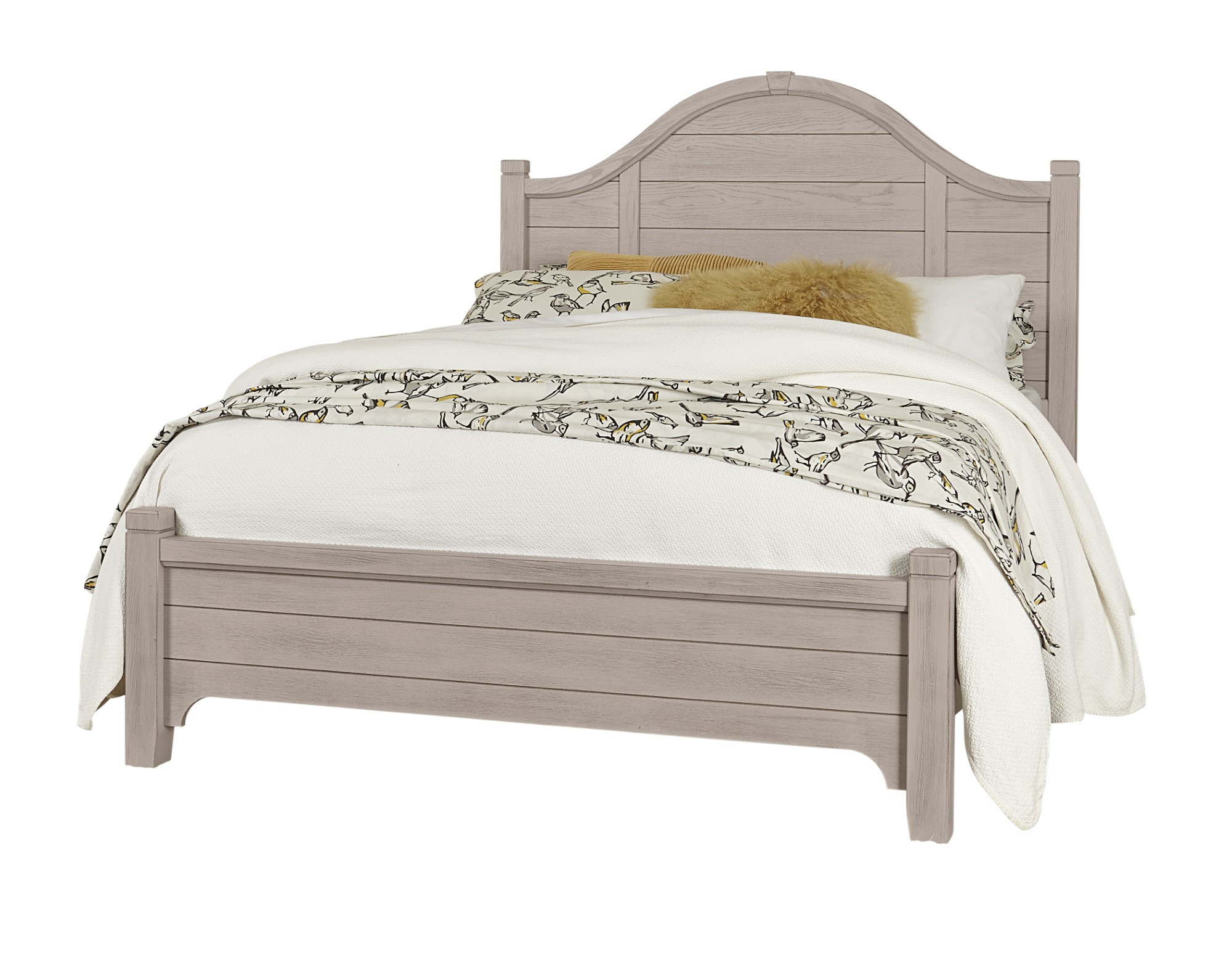 King Arch Bed W/ Low Profile Footboard
