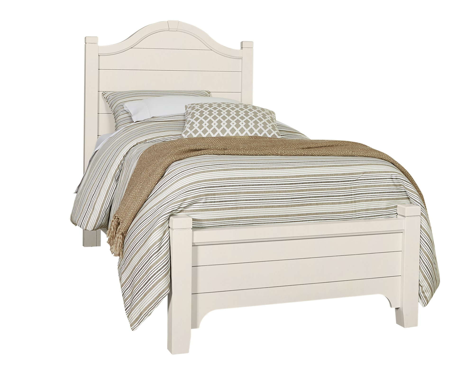 Twin Arch Bed W/ Low Profile Footboard