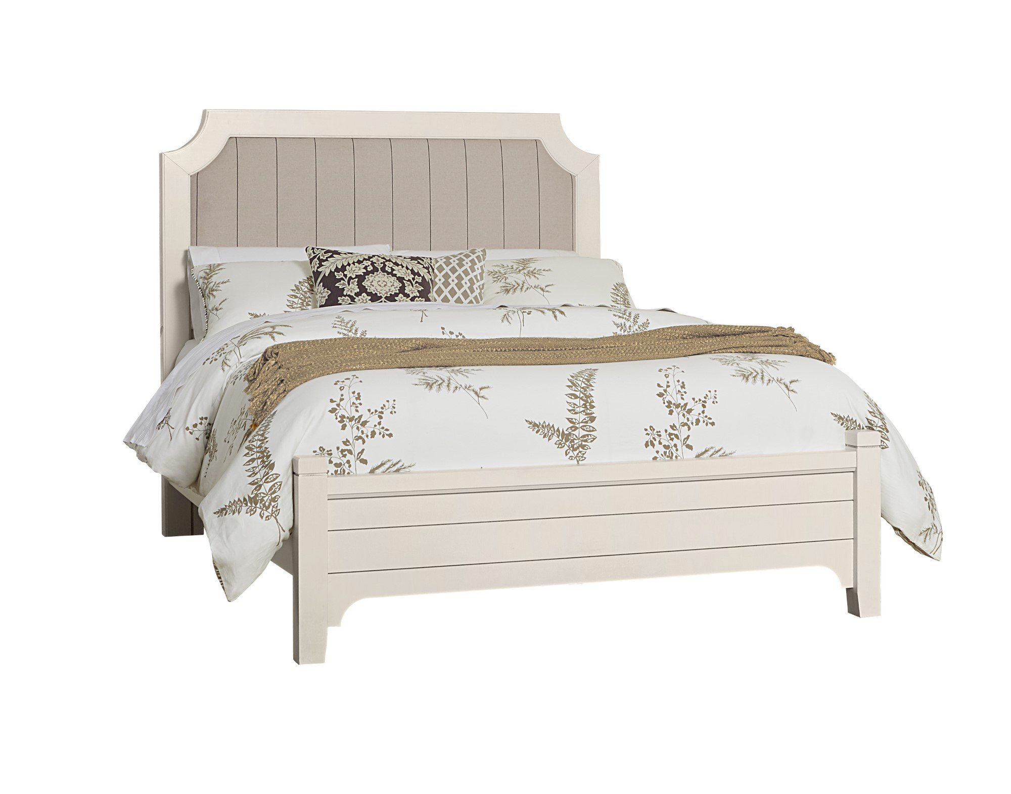 Full Upholstered Bed W/ Low Profile Footboard