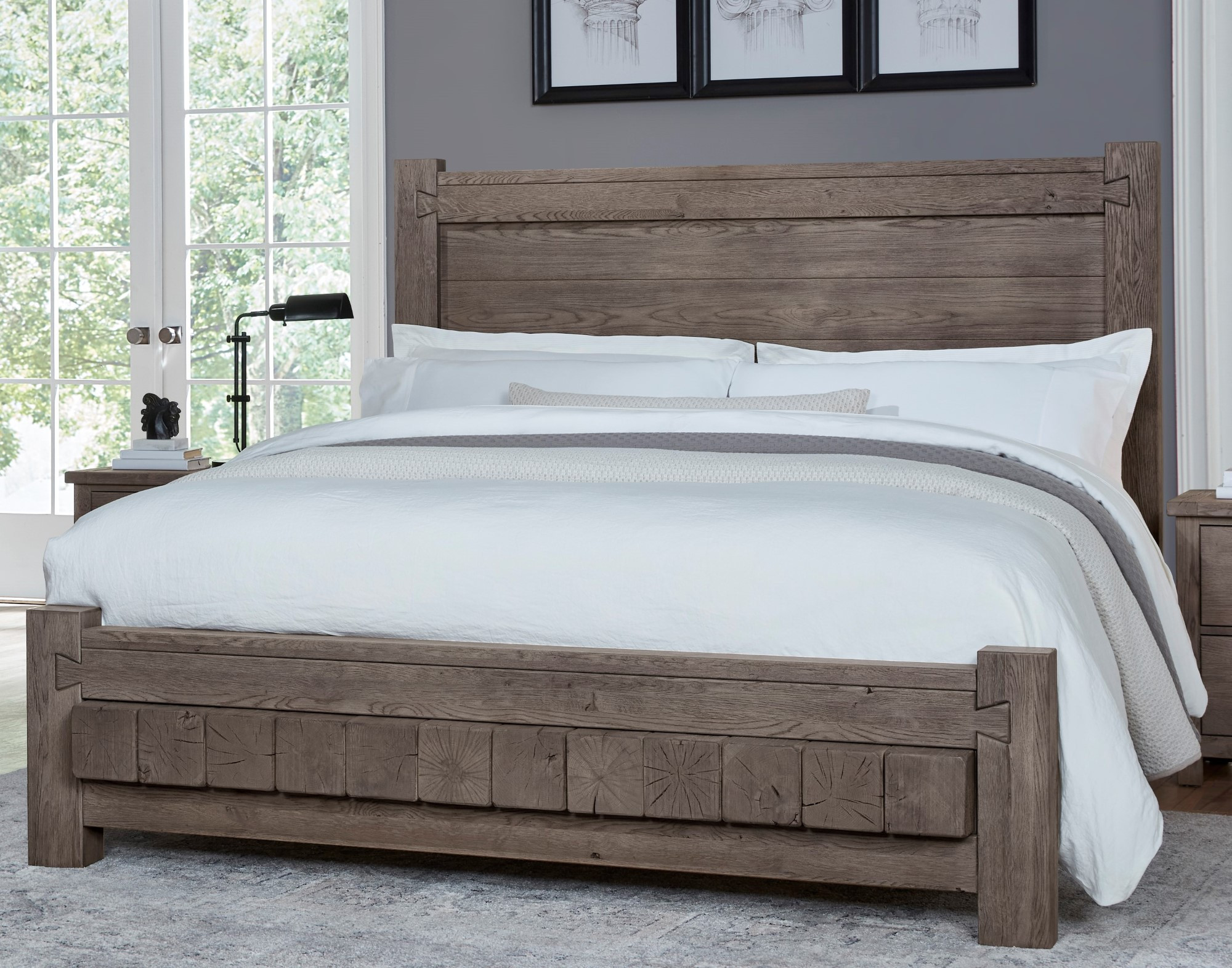 King Poster Bed with 6x6 Footboard