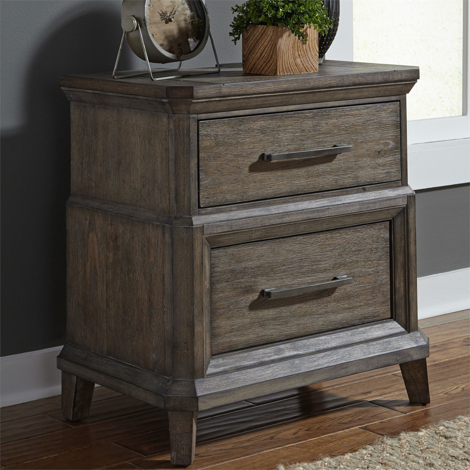 Two Drawer Nightstand