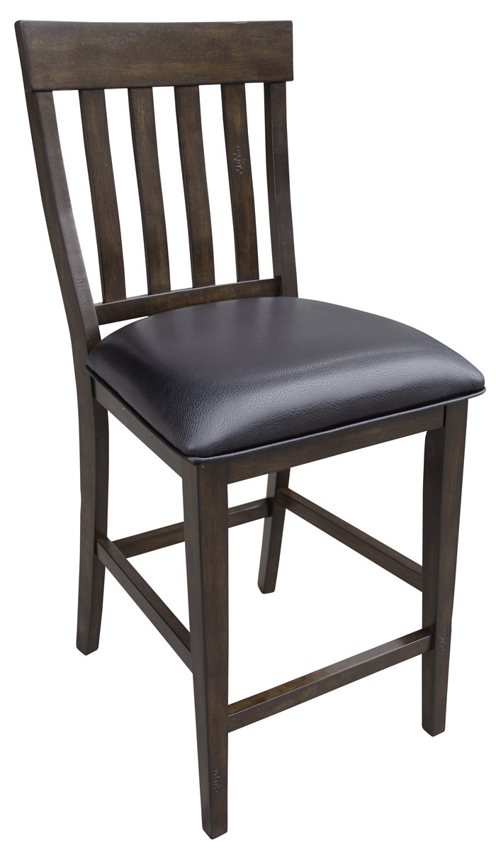 Slat Back Bar Stool