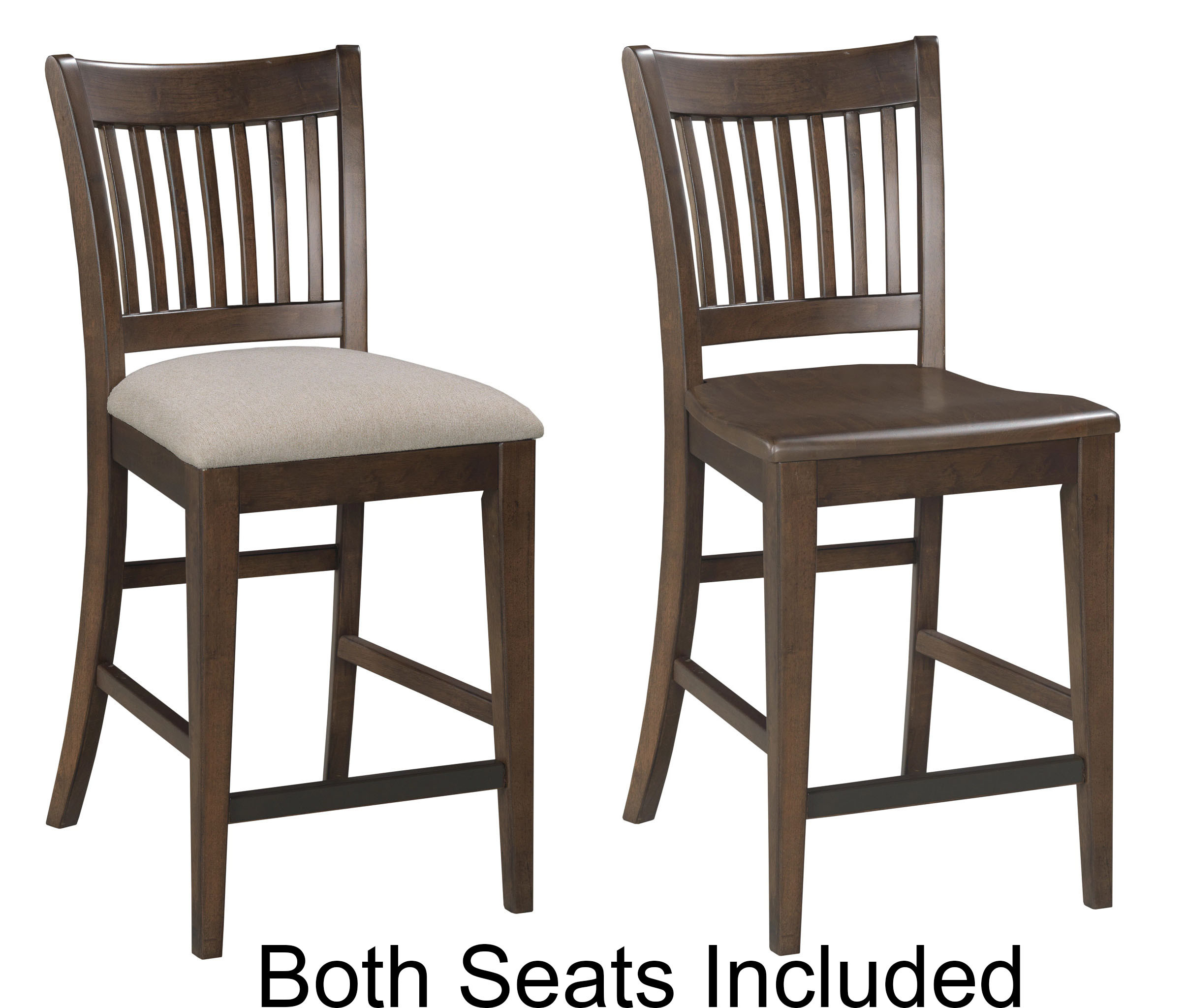 Tall Counter Rake Back Chair