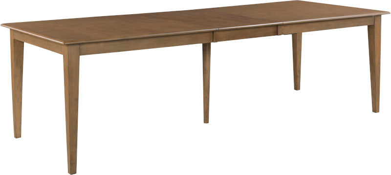 80 Inch Rectangular Leg Table Latte w/ 20" leaf