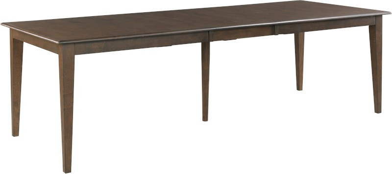 80 Inch Rectangular Leg Table Mocha w/ 20" leaf