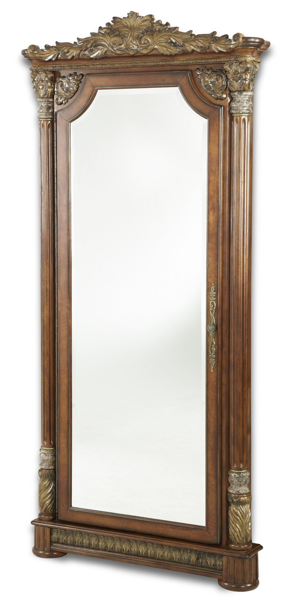 Wall Accent Mirror w/Storage