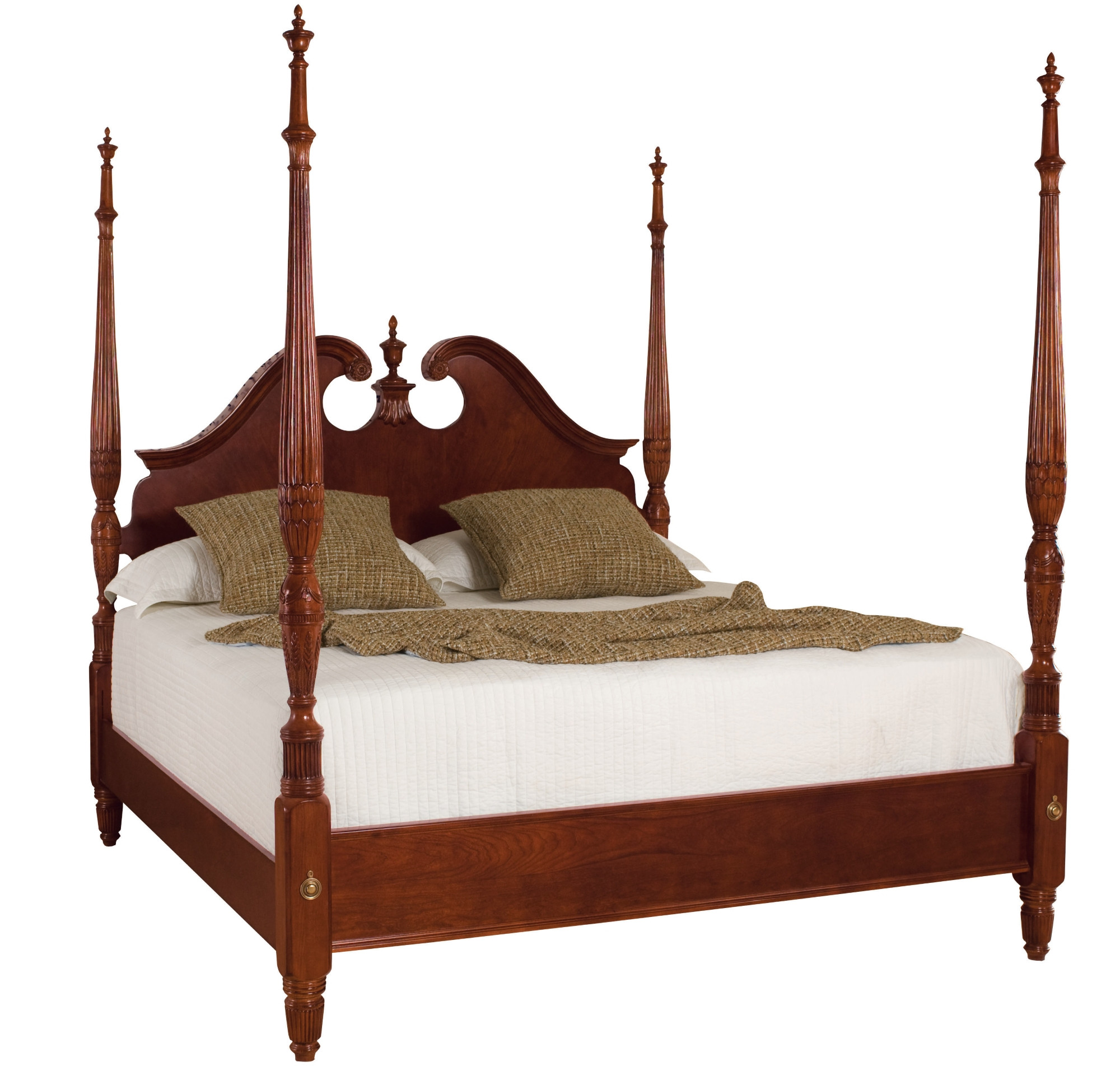 Cal-King Pediment Poster Bed