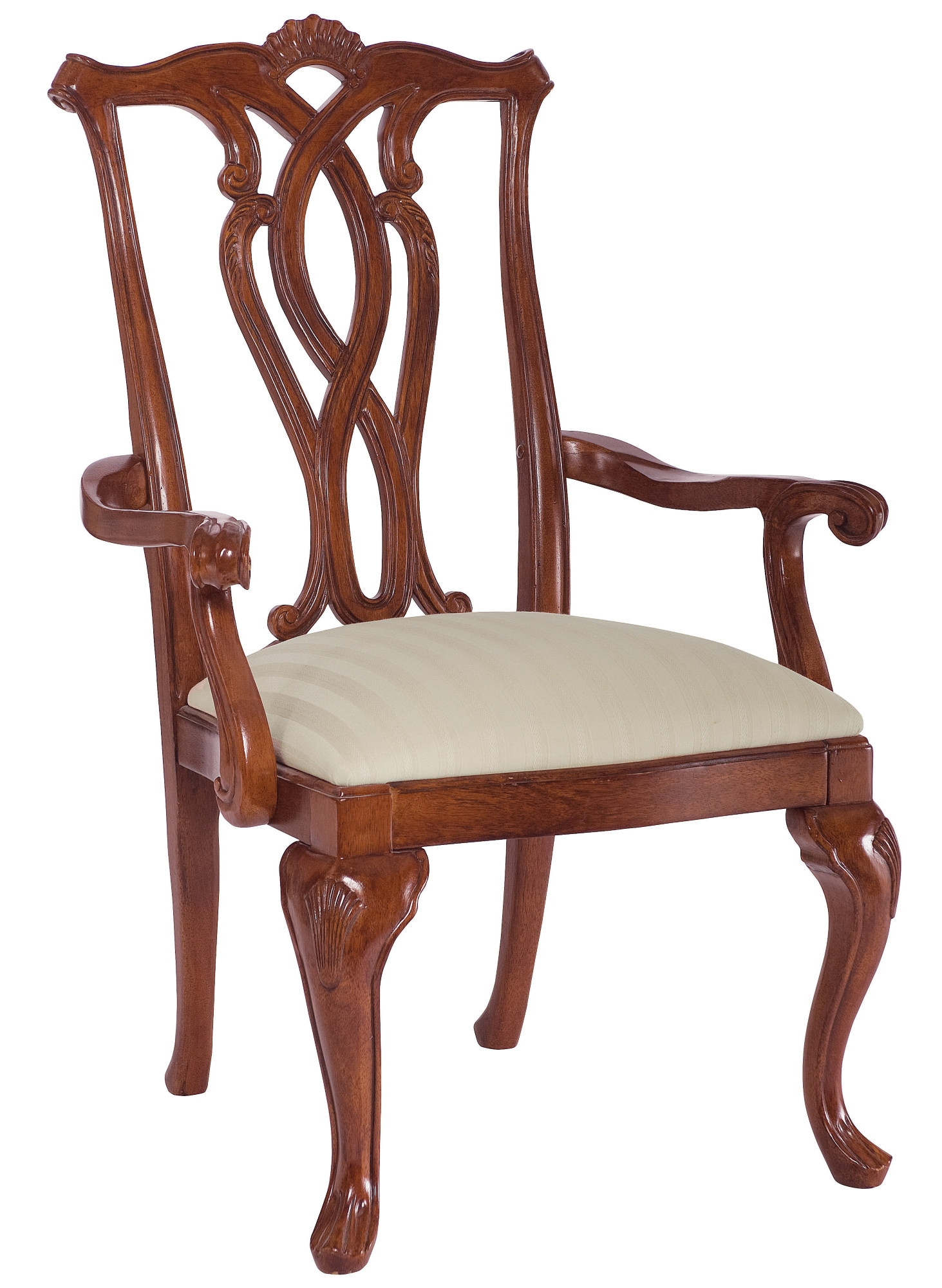 Pierced Back Arm Chair