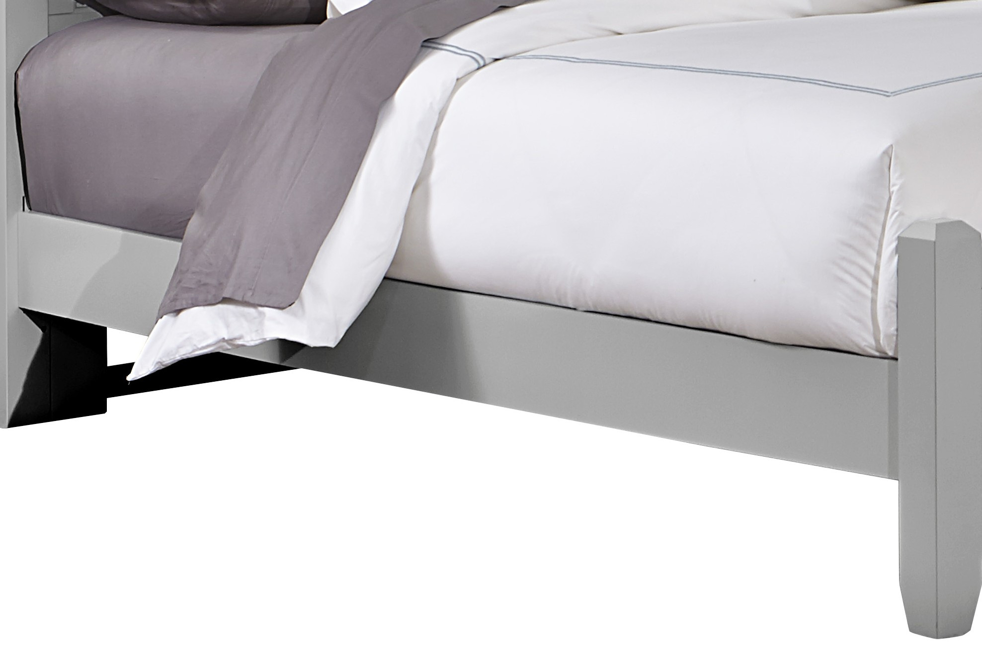  Vaughan- Bassett Grey Hook-On Bed Rails