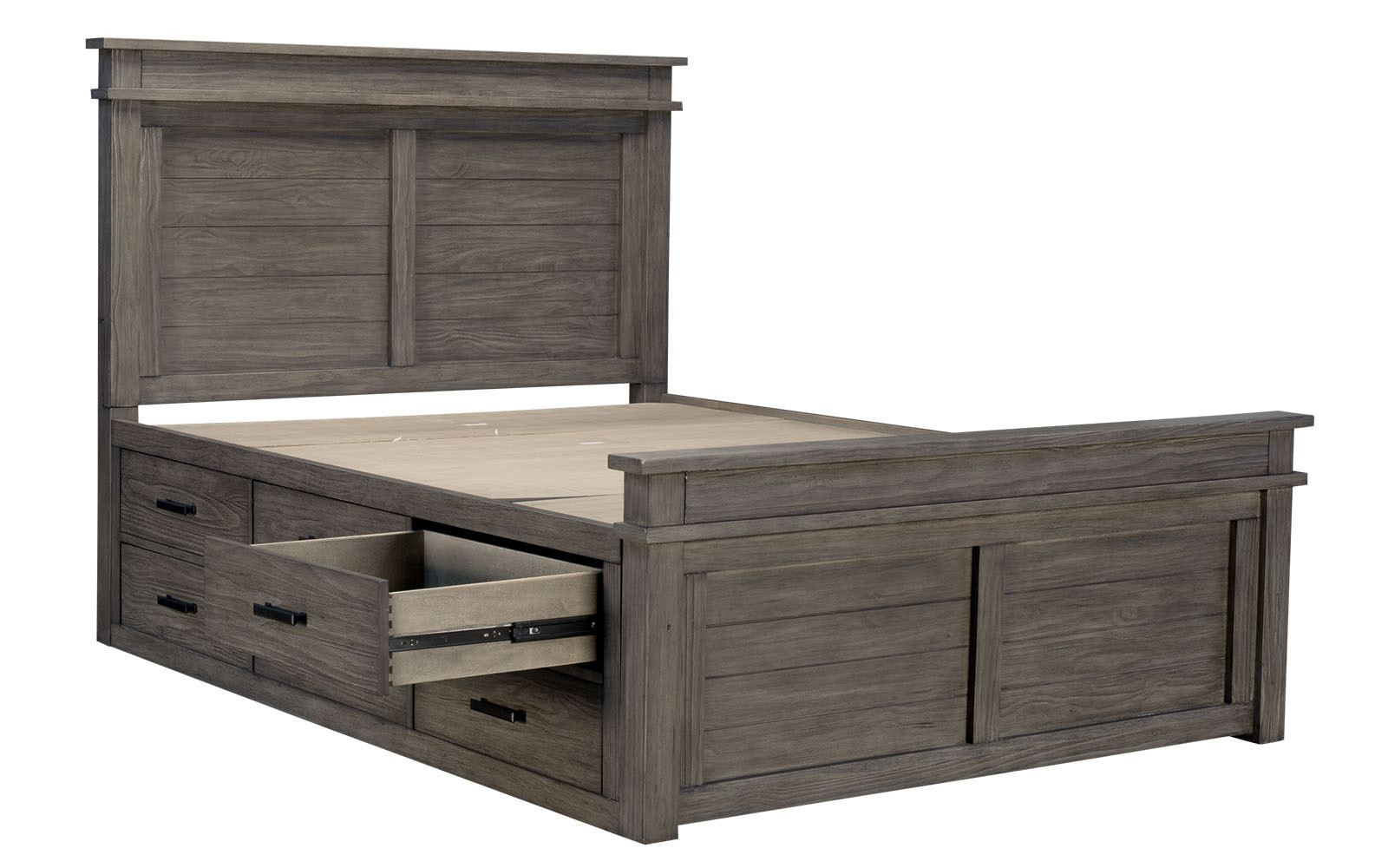 America Glacier Point Queen Storage Bed, King Captains Bed