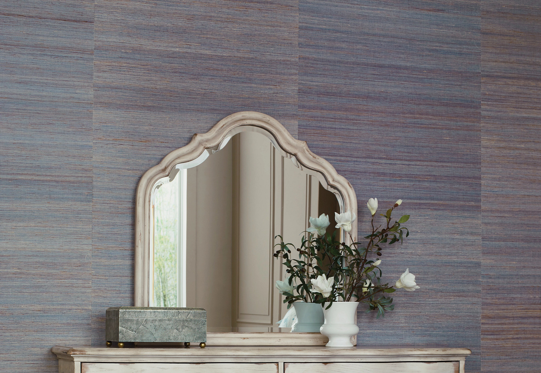 VIGNETTE SERPENTINE MIRROR-CRÈME