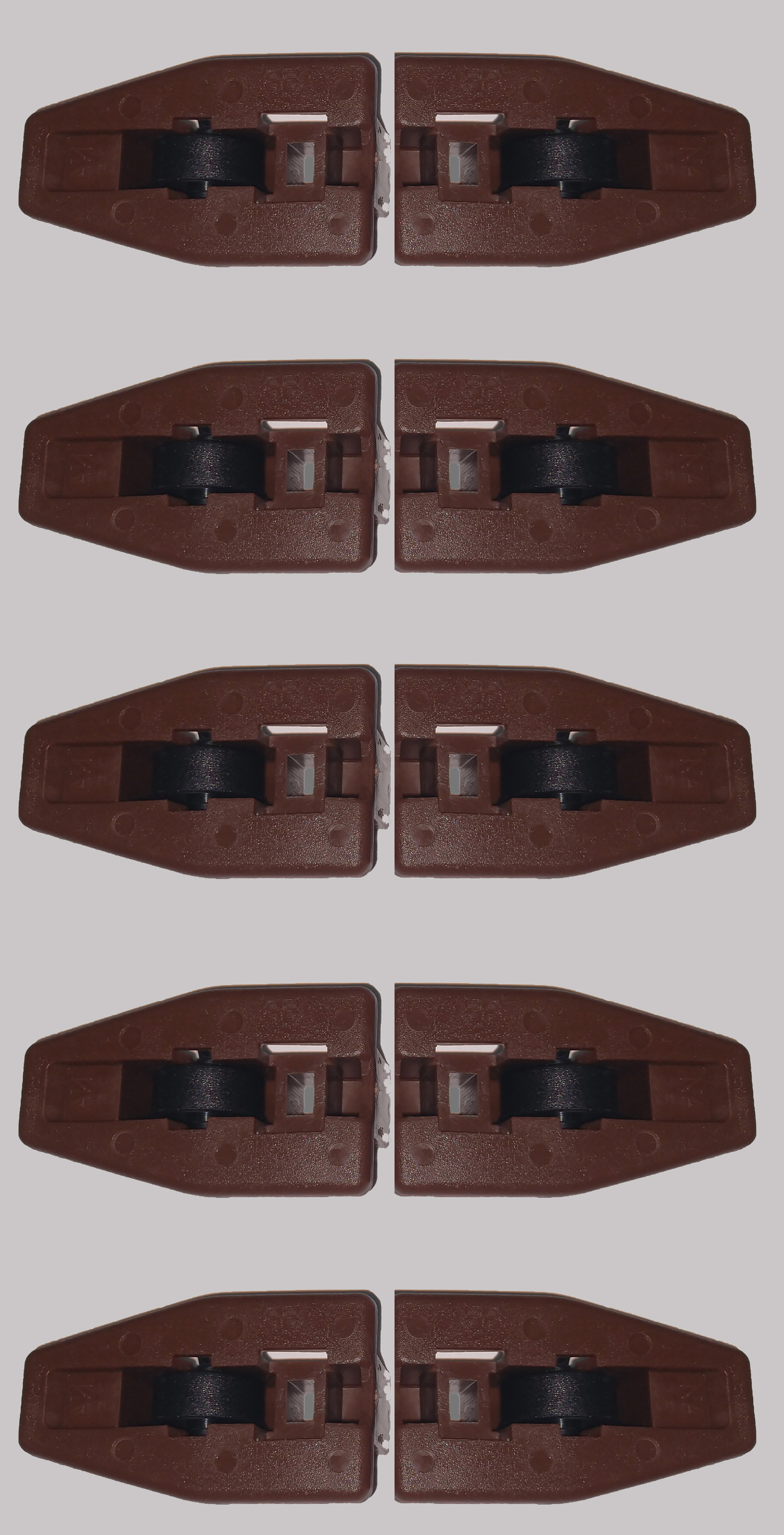 Lot of 10 Kenlin Rite-Trak II Drawer Stops w rollers