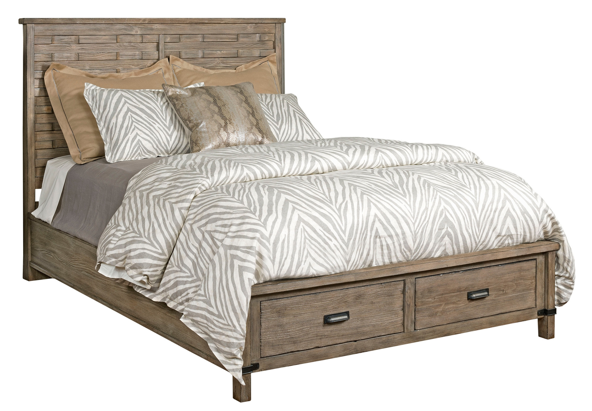 Kincaid Foundry King Panel Bed w/ Storage Footboard 59139P (131H/139F