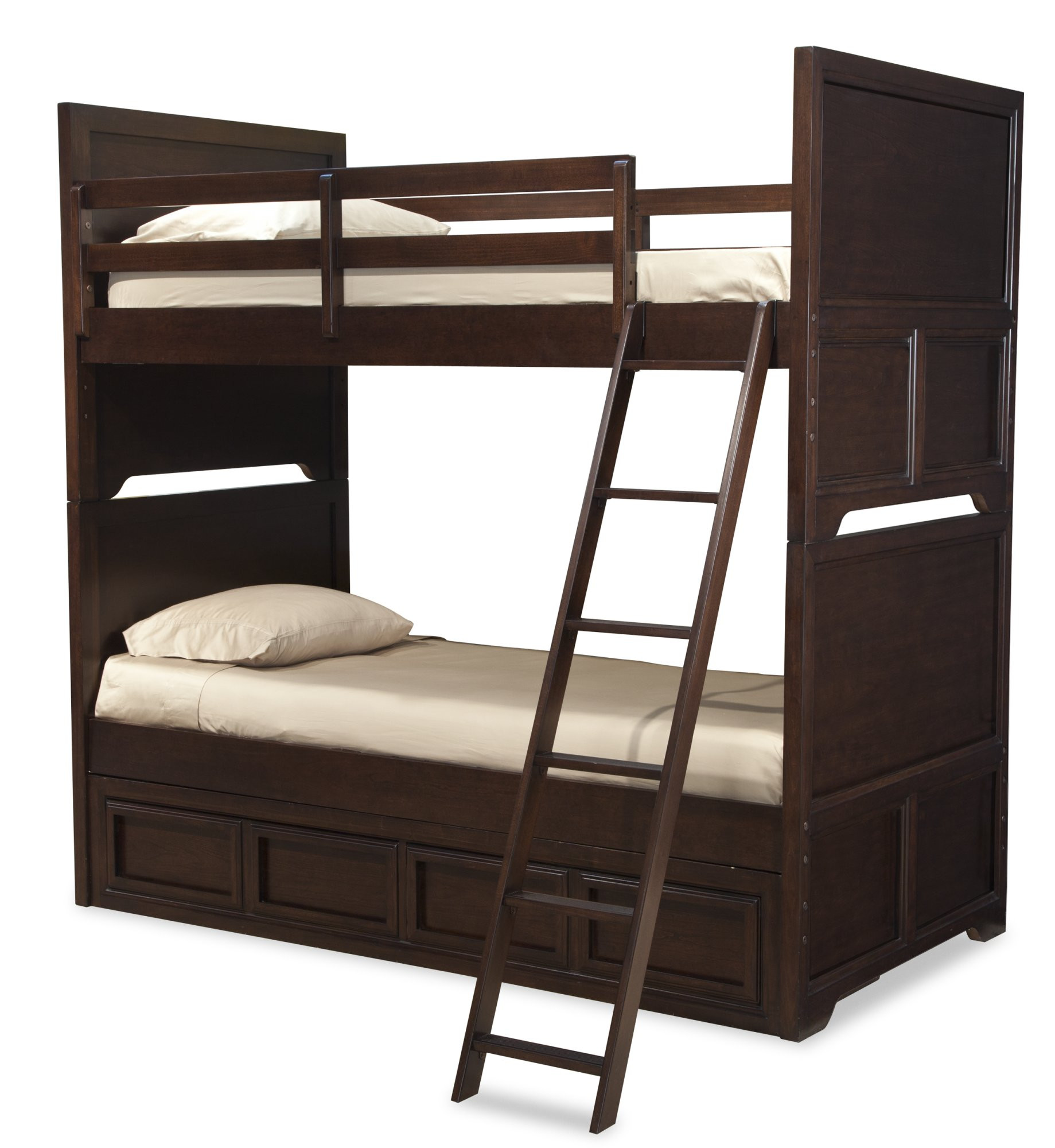 Twin over Twin Bunk Bed with Storage