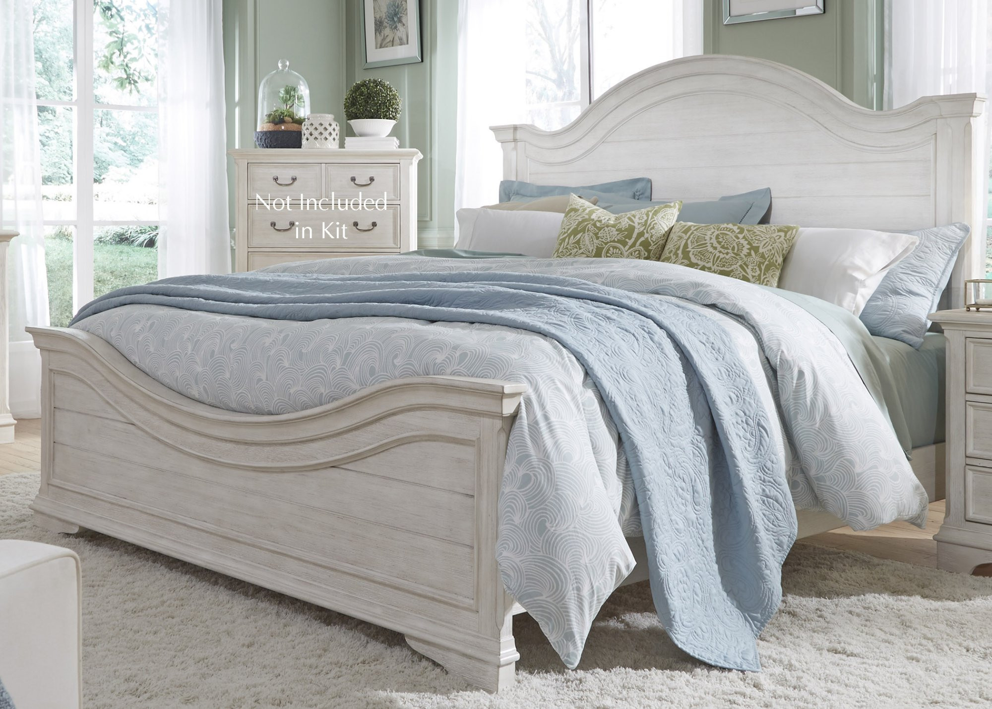 Queen Arched Panel Bed