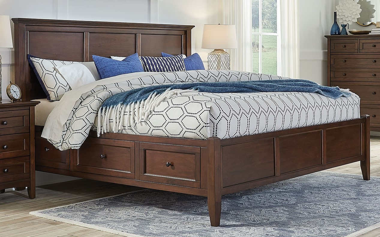 King Storage Bed