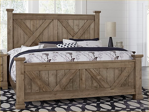 King X Bed W/ Matching Footboard