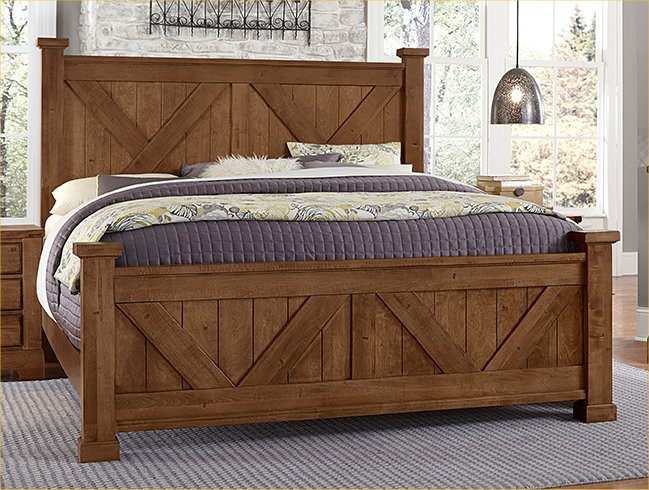 King X Bed W/ Matching Footboard