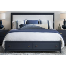 Cal King Upholstered Storage Bed