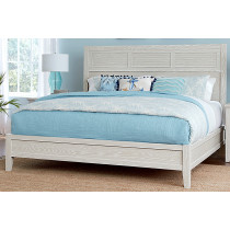 Cal King Louvered Bed with Low Profile Footboard