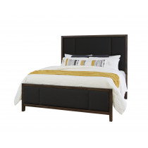 Cal King  Erin's Upholstered Bed - Black Fabric