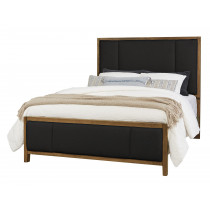 Queen Erin's Upholstered Bed - Black Fab