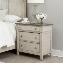 Three Drawer Bedside Chest