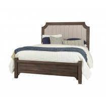 Full Upholstered Bed W/ Low Profile Footboard