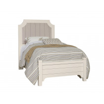 Twin Upholstered Bed W/ Low Profile Footboard