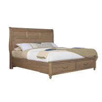 King Sleigh Storage Bed