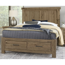 King American Dovetail Storage Bed