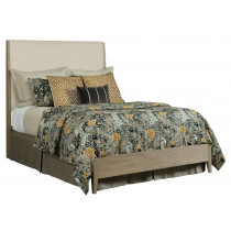 Incline Fabric Queen Low Footboard Bed