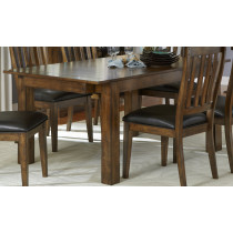 Leg Dining Table w/ 2 18 Inch Leaves