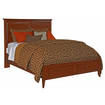 King Panel Storage Bed