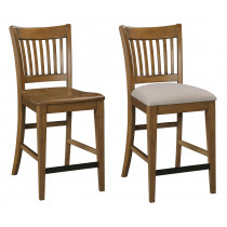 Tall Counter Rake Back Chair