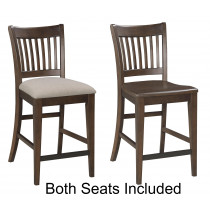 Tall Counter Rake Back Chair