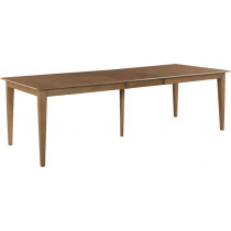 80 Inch Rectangular Leg Table Latte w/ 20" leaf