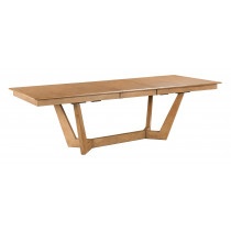 80" Rectangular Trestle Table w/ 20" leaf