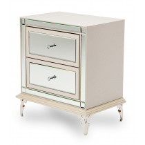 Upholstered Nightstand-Frost