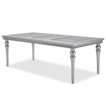 Upholstered Dining Table w/ One 23.75 Inch Leaf