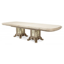 Rectangular Wood Dining Table w/ Two 24" Leaves